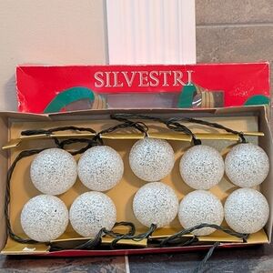 Silvestri Multi Function Flashing Ball Shaped Acrylic Christmas Light Strand